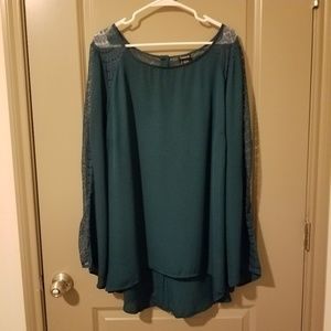 Emerald Green Torrid Lacey Tunic